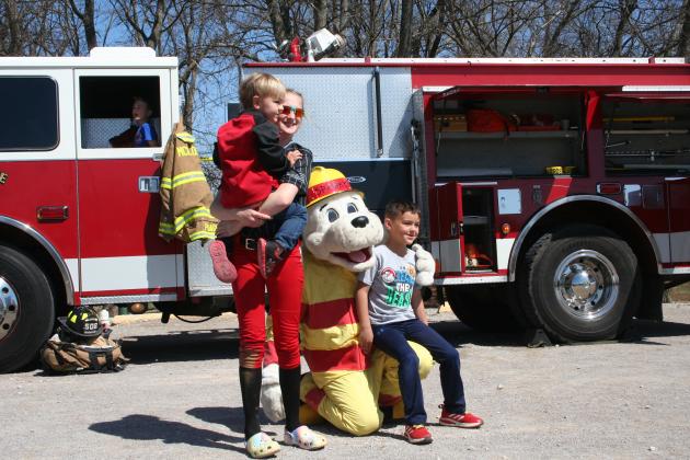 Posing with Sparky