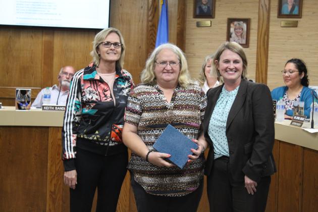 Sup. Dr. April Grace, retiree Sharon Ferguson &amp; Meggan Wilson