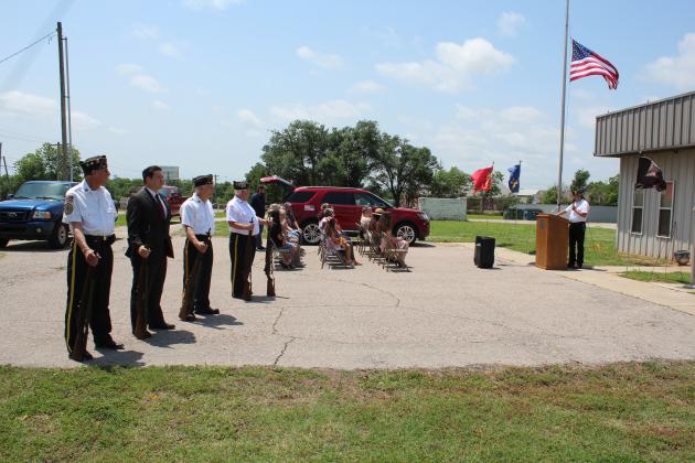 American Legion Post 260 Honor Guard with OK Sen. Shane Jett