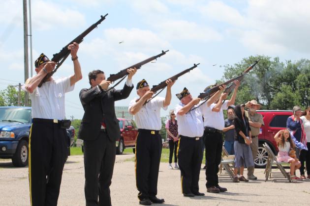 American Legion Post 260 Honor Guard with OK Sen. Shane Jett