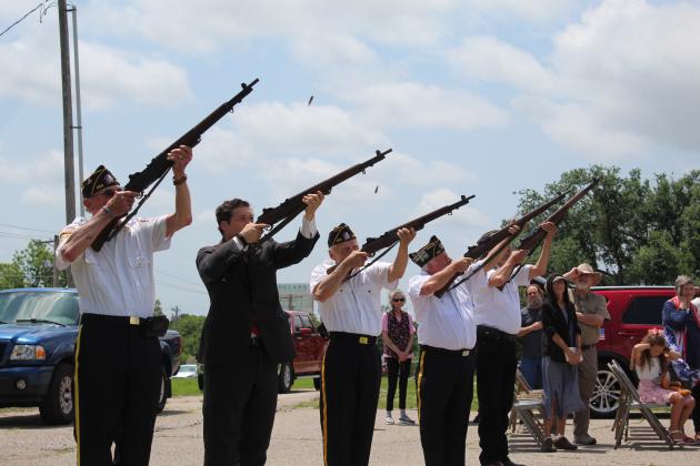 American Legion Post 260 Honor Guard with OK Sen. Shane Jett