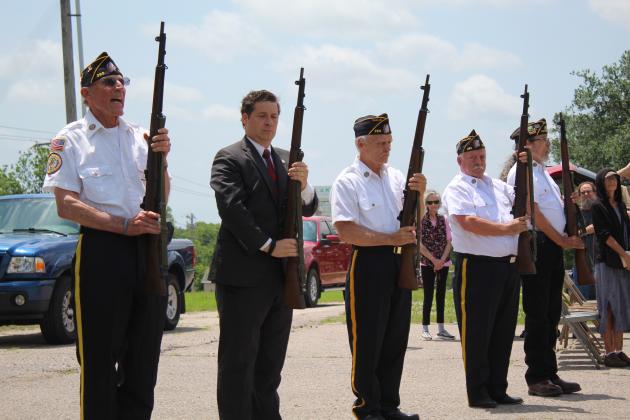 American Legion Post 260 Honor Guard with OK Sen. Shane Jett