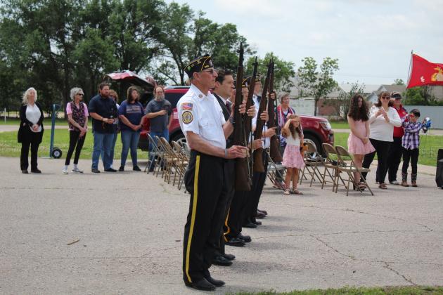American Legion Post 260 Honor Guard with OK Sen. Shane Jett