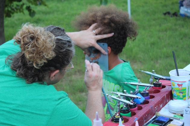 India Shriners Face Painting