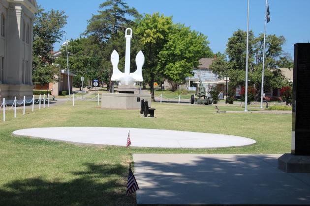 Future Site of the Gold Star Families Monument &amp; Anchor from USS Oklahoma