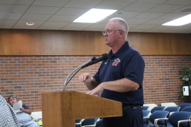 Tecumseh Fire Chief Rhett Banks