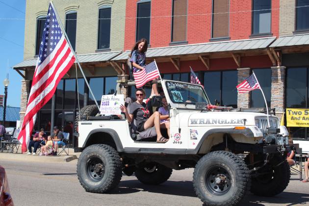 Junior Princess Candidate Brooke Adams rides in the McLoud Blackberry Festival parade on July 9. Adams won, over five other contestants. Countywide &amp; Sun/Natasha Dunagan