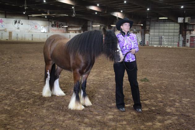 Rene Underwood shows her horse in the Junior Gelding class of the Pottawatomie County Horse at the Free Fair on Sept. 10. She won Reserve Grand Champion. Countywide &amp; Sun/Natasha Dunagan
