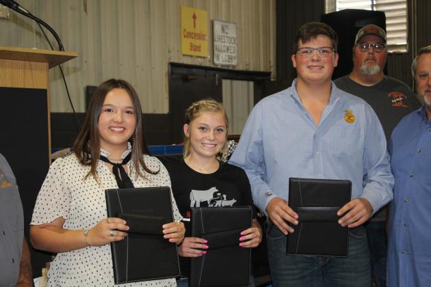 The first Junior Fair Board for the Pottawatomie County Free Fair this year were Morley Griffith, Berklee Gossen and Cooper Kline. Suzanne Gilbert said the Junior Fair Board was the idea of Fair Board Vice Chairman Matt Griffith and his daughter, Morley. Gilbert added that the Junior Board members gave generously of their time, came to board meetings, "worked tirelessly," and asked how they could help. Countywide &amp; Sun/Natasha Dunagan