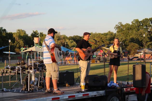 Tommy Joe Smith and J.P. and Felix Hamilton perform during the Frontier Days Concert in the Park on the evening of Sept. 17 at Slick Humphrey Park. The Jeremy Fullbright Band also performed. Jennifer LaGrange organized both this event and the Frontier Days Gospel Sing. Countywide &amp; Sun/Natasha Dunagan