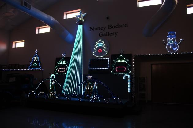 A light show set to Christmas music can be seen at the Paul and Ann Milburn Center in Shawnee before Dec. 24. Pottawatomie County Museum Director Ken Landry said this is the first year for the light show. It was planned to be outside, but it was moved indoors since there is no fence enclosing the complex yet. They have raised $10,000 of the $30,000 needed. On Dec. 16 and 17, the museum will be open 6-9 pm for a nighttime light show. Admission will be free. The museum is open Tues. - Sat., 10 am-4 pm.