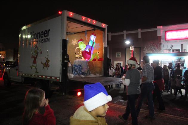 The Pioneer Library System won third place in the Grinchmas Holiday Parade with their decorated delivery truck on Dec. 8. Countywide &amp; Sun/Natasha Dunagan