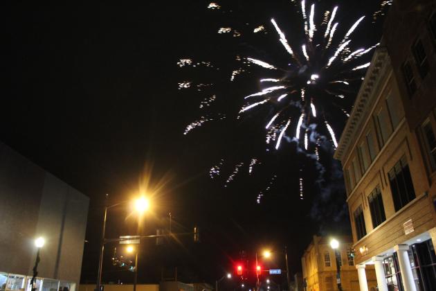 As in recent years, fireworks followed the Shawnee Christmas Parade at either end of Main Street on Dec. 1. The fireworks were funded through a contract with the City of Shawnee and Community Renewal of Pottawatomie County who organized the parade, said CRPC Marketing and Communications Coordinator. Countywide &amp; Sun/Natasha Dunagan