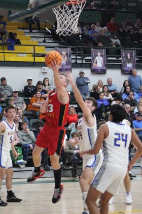 Dale's Dayton Forsythe makes a basket and gets the foul during the Bethel home game, held at OBU on Jan. 17. Dale won 87-53. Countywide &amp; Sun/Natasha Dunagan