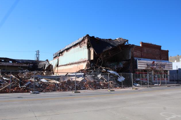 The former Gibson's Discount Center at 1 W. Main in Shawnee was demolished on Jan. 24, resulting in the Past to Present Marketplace accidentally collapsing and damage to the Boomarang Diner, shown here on Feb. 11. Shawnee City Manager, Andrea Weckmueller-Behringer, responded to questions about the incident this week. Countywide &amp; Sun/Natasha Dunagan