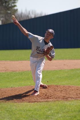 Bethel Alum Andrew Barr, Class of 1997, pitches in the first inning of the Bethel Baseball Bash game against the 2023 Wildcats team on March 4. Organized by the Homerun Derby Club and Bethel Baseball, the event also featured a bounce house and food truck. The Bethel Wildcats played their first official game of the season on March 6. Countywide &amp; Sun/Natasha Dunagan