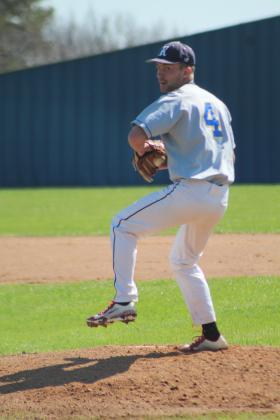 Bethel Alum Andrew Barr, Class of 1997, pitches in the first inning of the Bethel Baseball Bash game against the 2023 Wildcats team on March 4. Organized by the Homerun Derby Club and Bethel Baseball, the event also featured a bounce house and food truck. The Bethel Wildcats played their first official game of the season on March 6. Countywide &amp; Sun/Natasha Dunagan