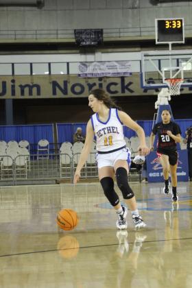 Hannah Davidson plays in the State Quarterfinals in 2022.