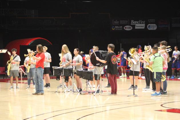 The North Rock Creek Band, led by Toppie Lincicome, entertained the crowd during halftime of the Potawatomi Fire home game on April 13. Countywide &amp; Sun/Natasha Dunagan