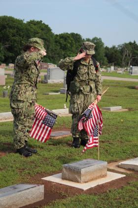 Sea Cadets Prepare For Memorial Day