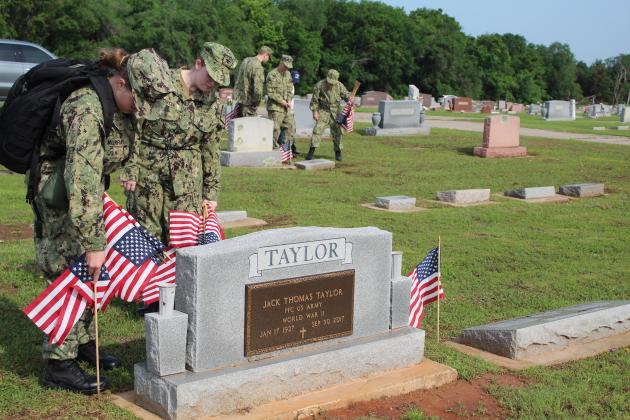 Sea Cadets Prepare For Memorial Day