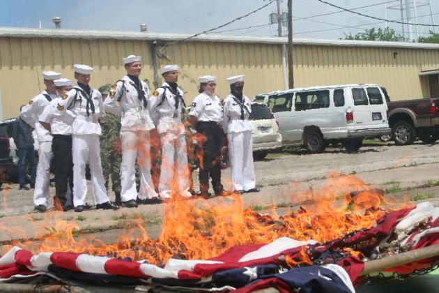 Tecumseh American Legion Hosts Flag Retirement