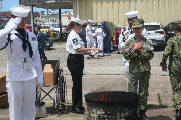 Tecumseh American Legion Hosts Flag Retirement