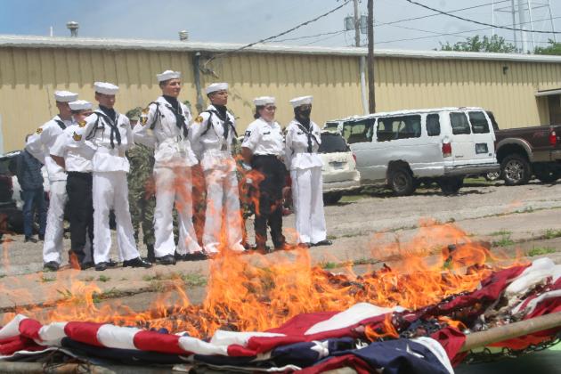 Tecumseh American Legion Hosts Flag Retirement