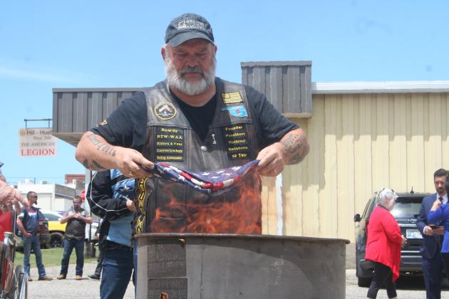 Tecumseh American Legion Hosts Flag Retirement