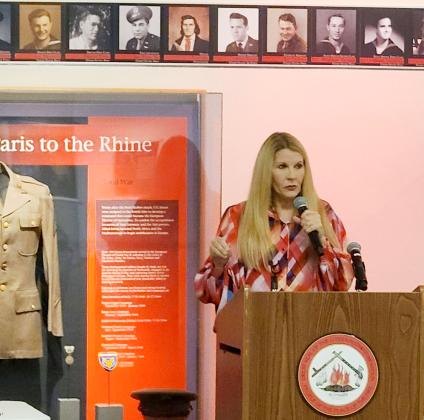 Melissa Dennis speaks.