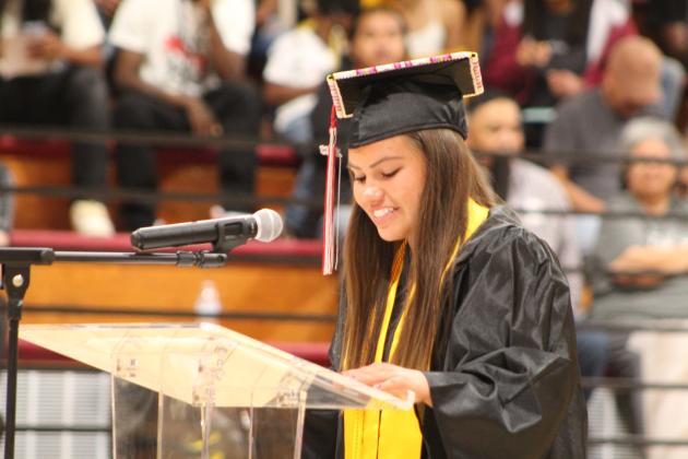 Earlsboro Graduation -Co-Valedictorian Sierra Streater