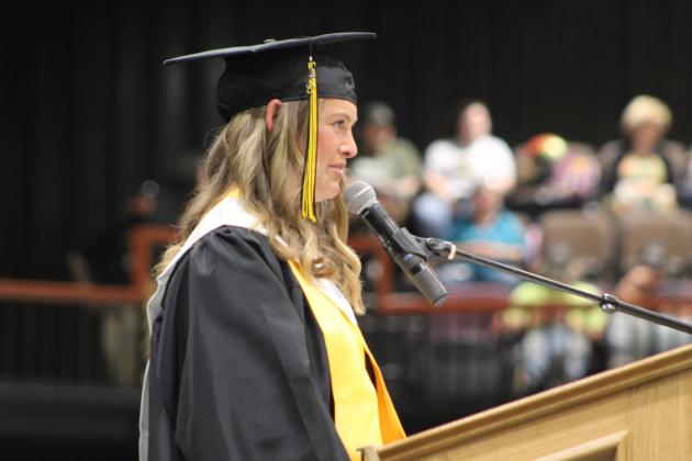 Tecumseh Graduation - Co-Salutatorian Tara Lack