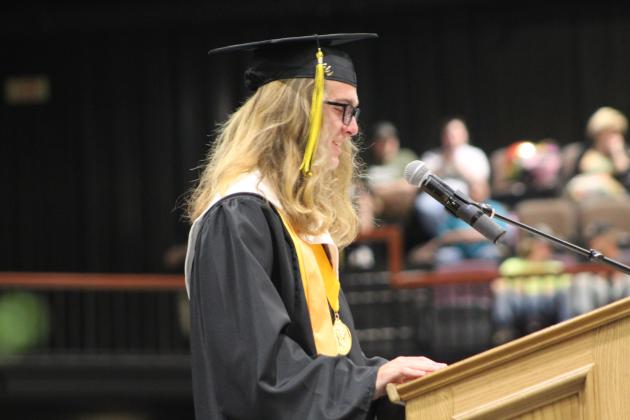 Tecumseh Graduation - Co-Valedictorian Izak Williams