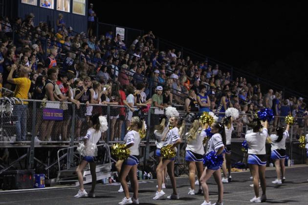 Bethel Cheerleaders rally the Wildcat fans during the home game against McLoud on Sept. 8. The stands on both sides were full for their rivalry game. The Redskins won, 28-21. Countywide &amp; Sun/Natasha Dunagan
