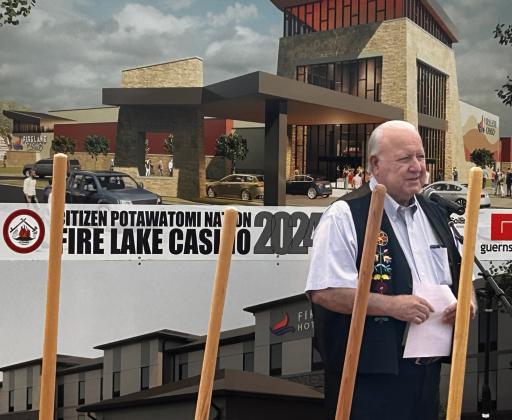 CPN Chairman John 'Rocky' Barrett welcomes everyone to the groundbreaking ceremony. Countywide &amp; Sun/Suzie Campbell