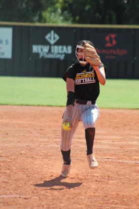 Tecumseh senior Serenity Jacoway winds up her pitch.