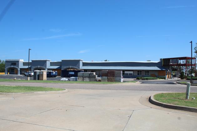 In June, the Shawnee Health Plaza - including the VA Clinic, far left, and SSM Health Clinic - was still rebuilding from the tornado.