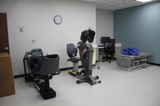 Equipment is now ready in the physical therapy room of the Shawnee VA Clinic at 3700 Kickapoo Ave. The clinic originally opened one year ago before it was hit by the April 19 tornado and had to rebuild. Countywide &amp; Sun/Natasha Dunagan