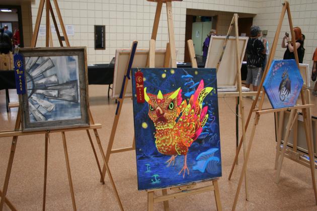 More than 50 entries in 14 categories were in the Frontier Days Art Show in the Tecumseh City Hall Auditorium on Sept. 30. Here are just a few examples. Countywide &amp; Sun/Natasha Dunagan