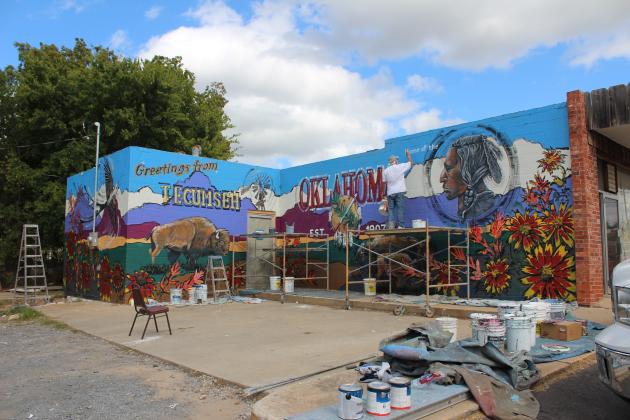 Tecumseh Mural by Bob Palmer