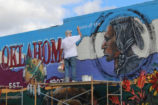 Tecumseh Mural by Bob Palmer