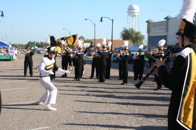 The Savage Pride Marching Band performs at Frontier Days.