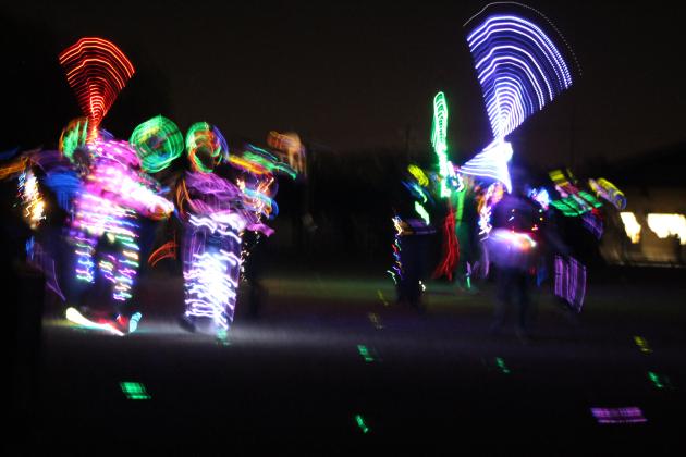 Savage Pride Marching Band Light Show