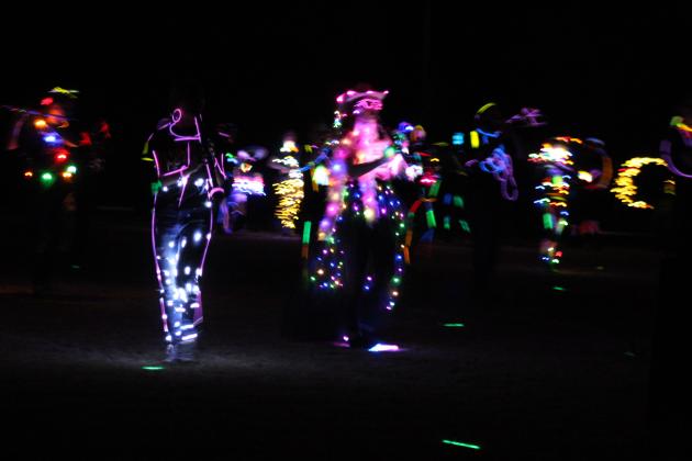 Savage Pride Marching Band Light Show
