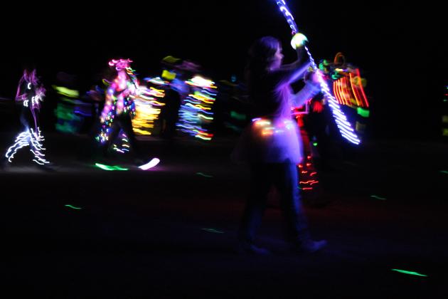 Savage Pride Marching Band Light Show