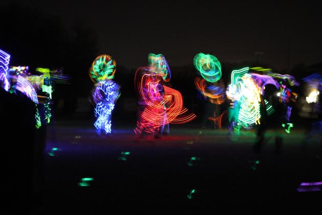 Savage Pride Marching Band Light Show