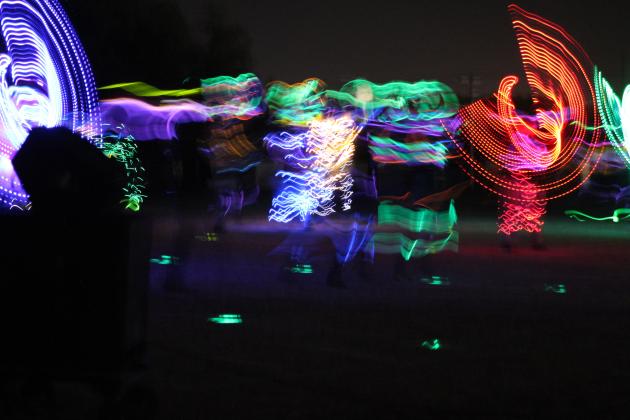 Savage Pride Marching Band Light Show