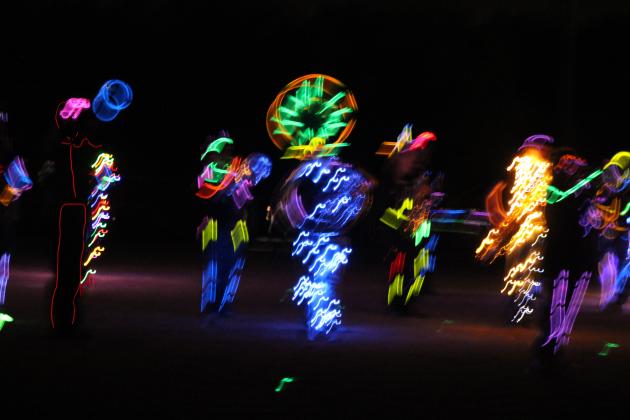 Savage Pride Marching Band Light Show