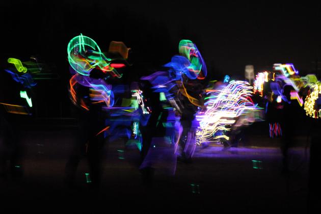 Savage Pride Marching Band Light Show