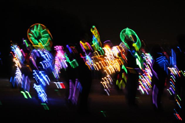 Savage Pride Marching Band Light Show